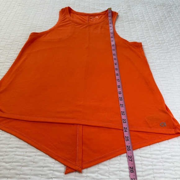GapFit Orange Muscle Tee Sleeveless with Open Back - Picture 5 of 11